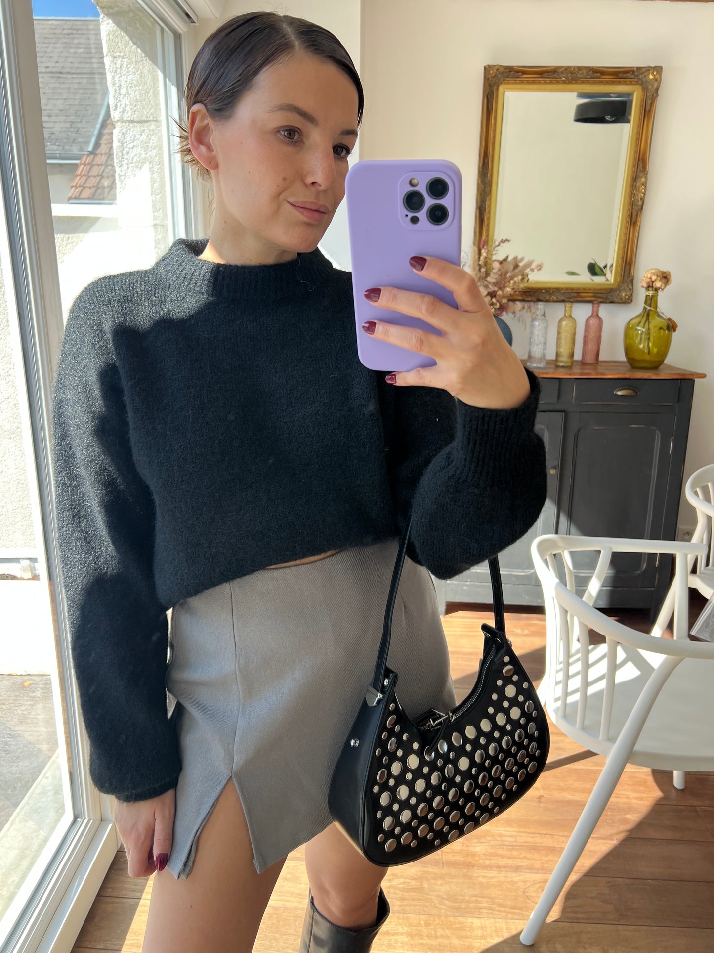 Pull noir Henriette