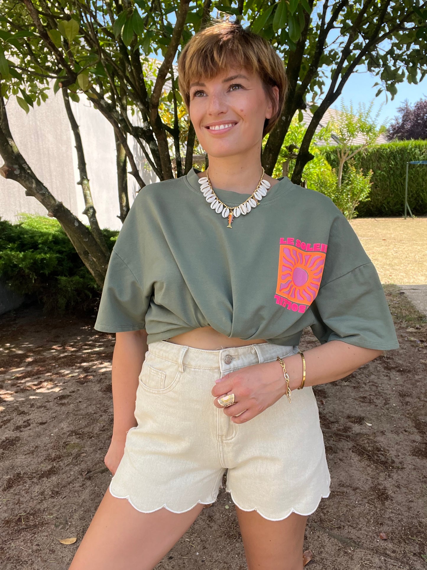 Short Warren beige