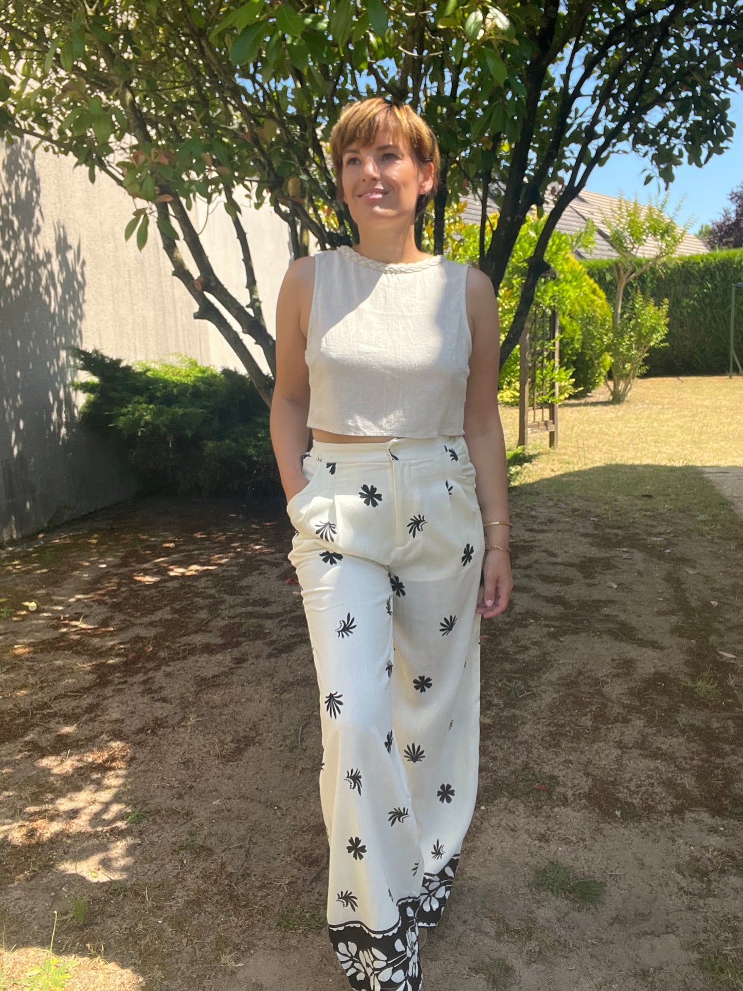 Pantalon Anaëlle blanc