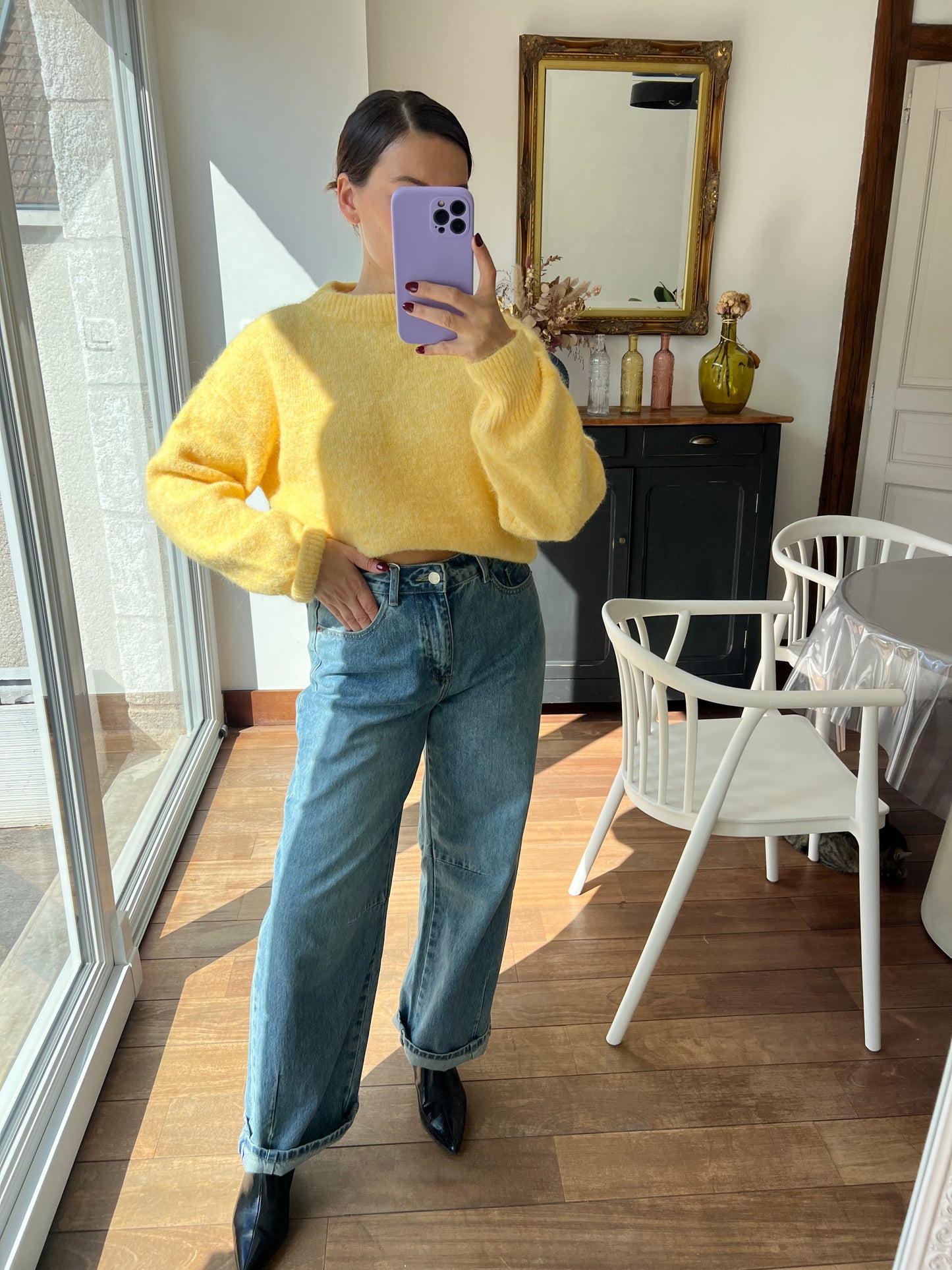 Pull jaune Henriette