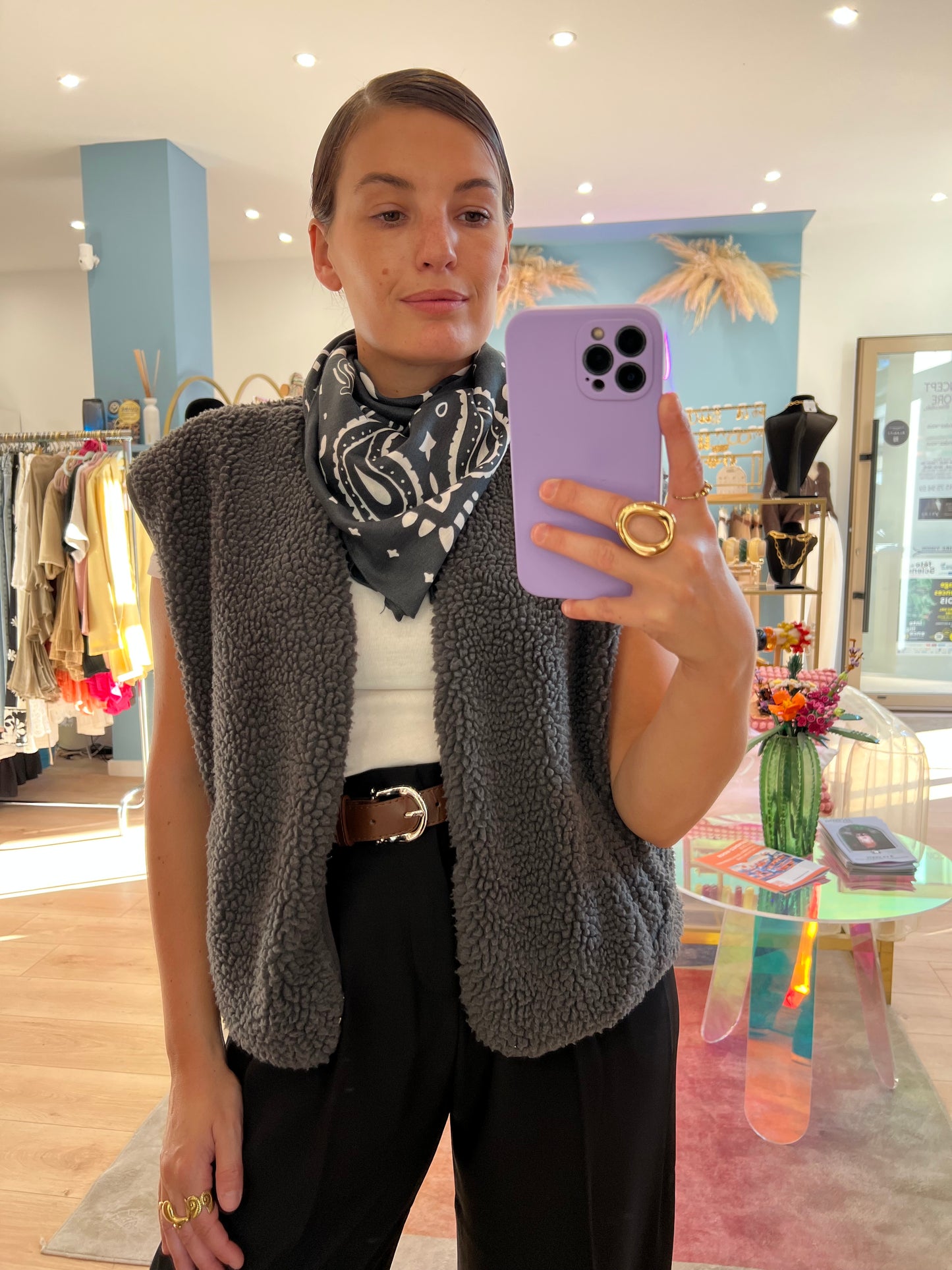 Foulard Judy bleu marine