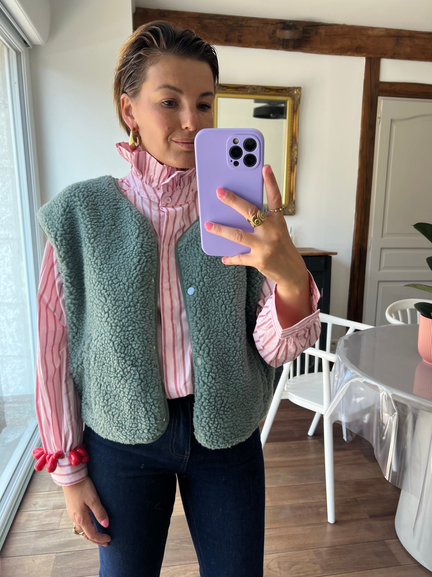 Chemise Garance rose