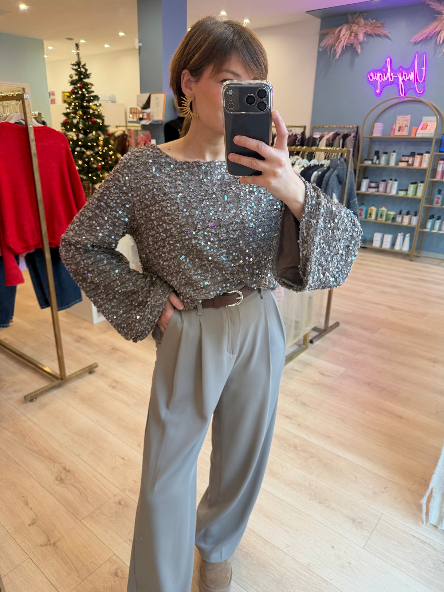 Pantalon Lauriane gris