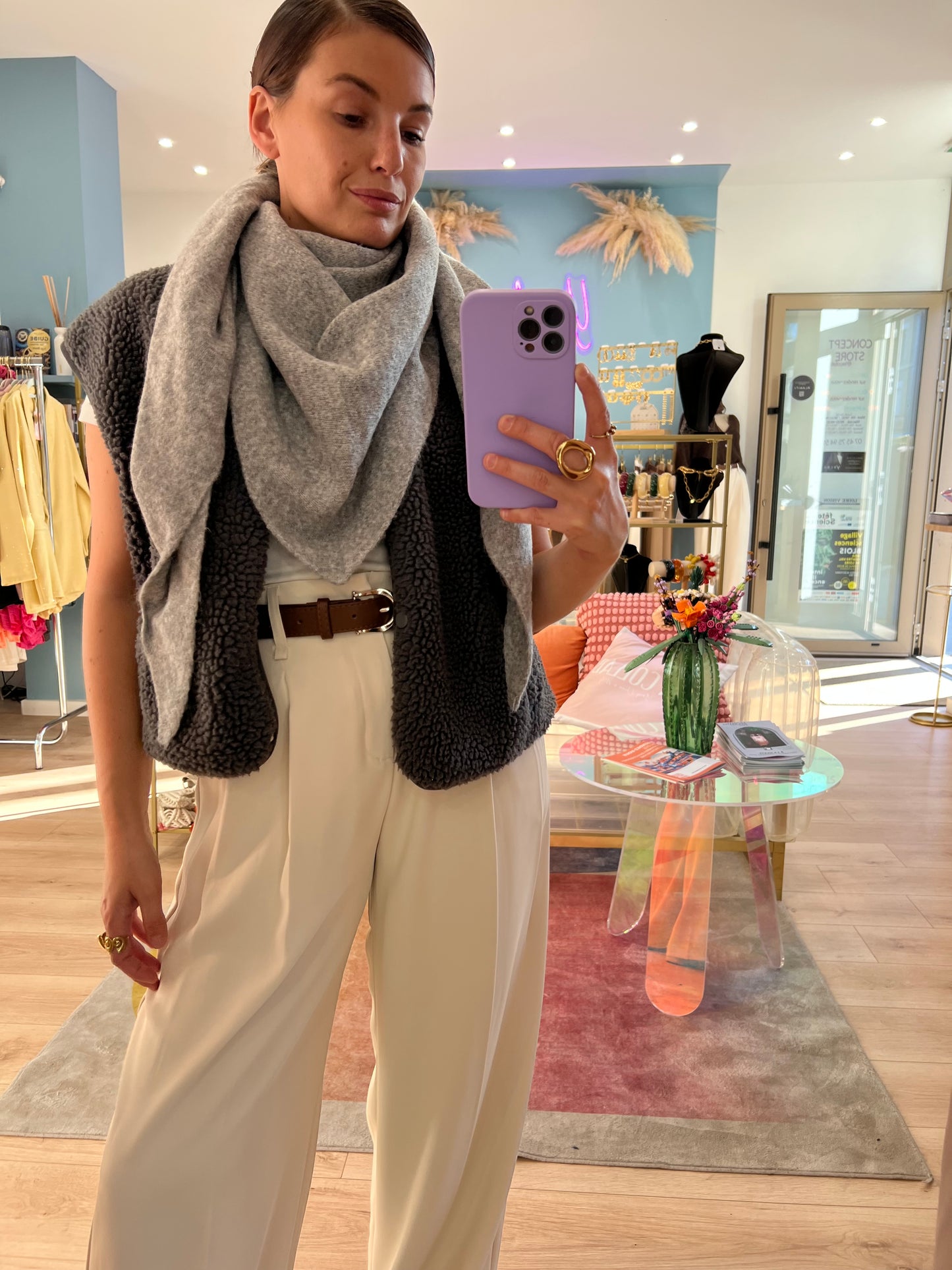 Écharpe Paloma camel