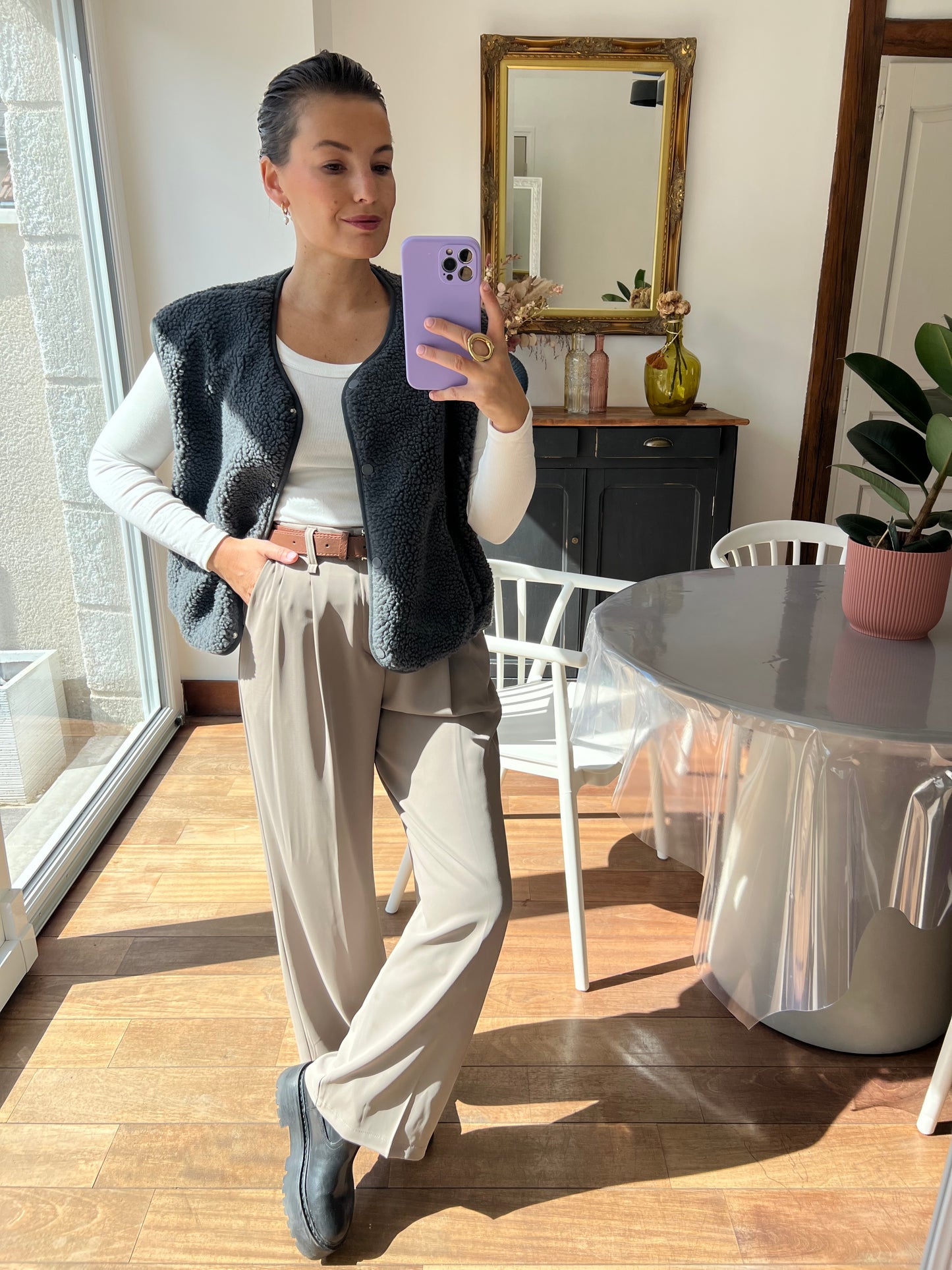 Pantalon Lauriane gris