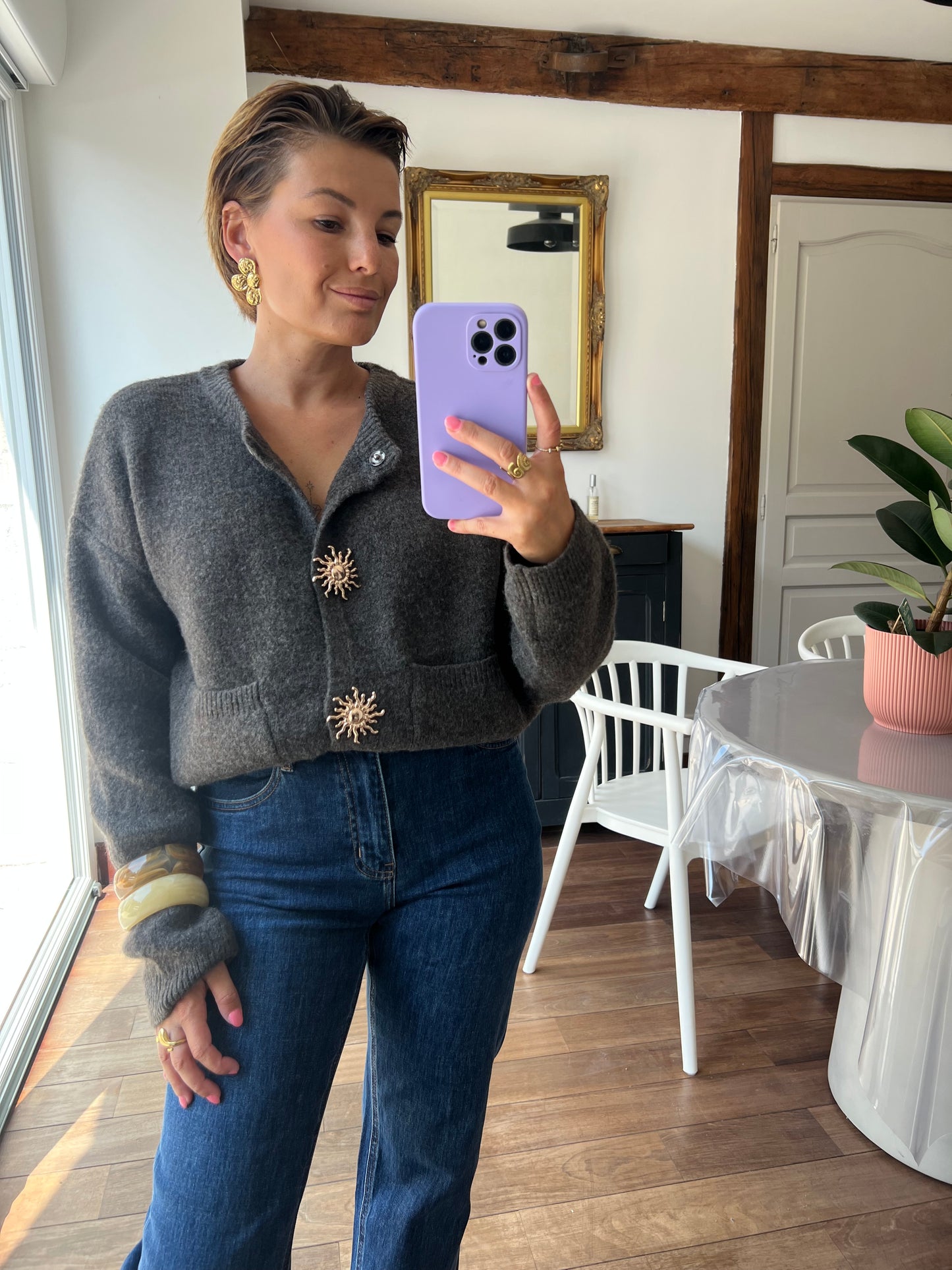 Gilet Carlie marron