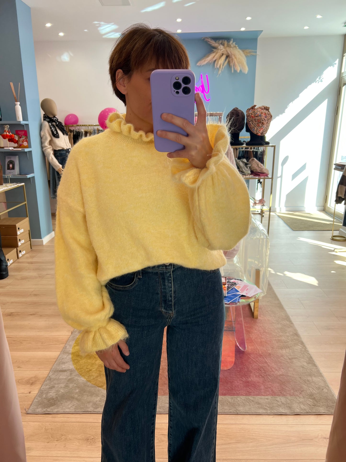 Pull jaune Alphonsette