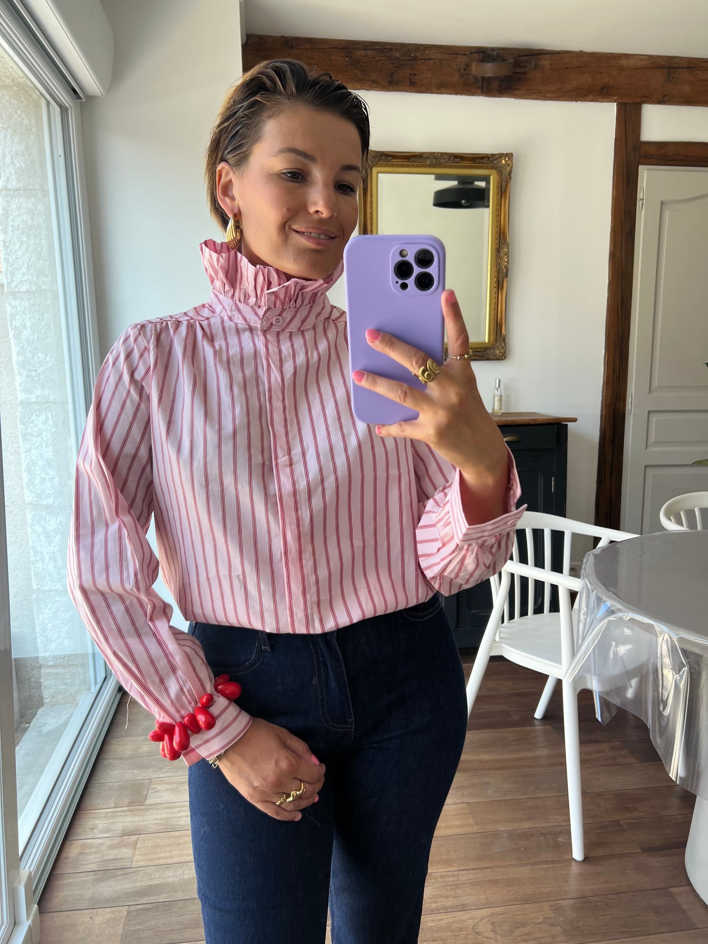Chemise Garance rose