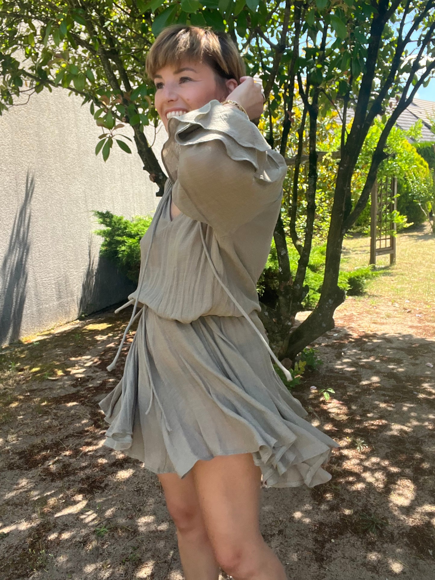 Robe Joséphine kaki