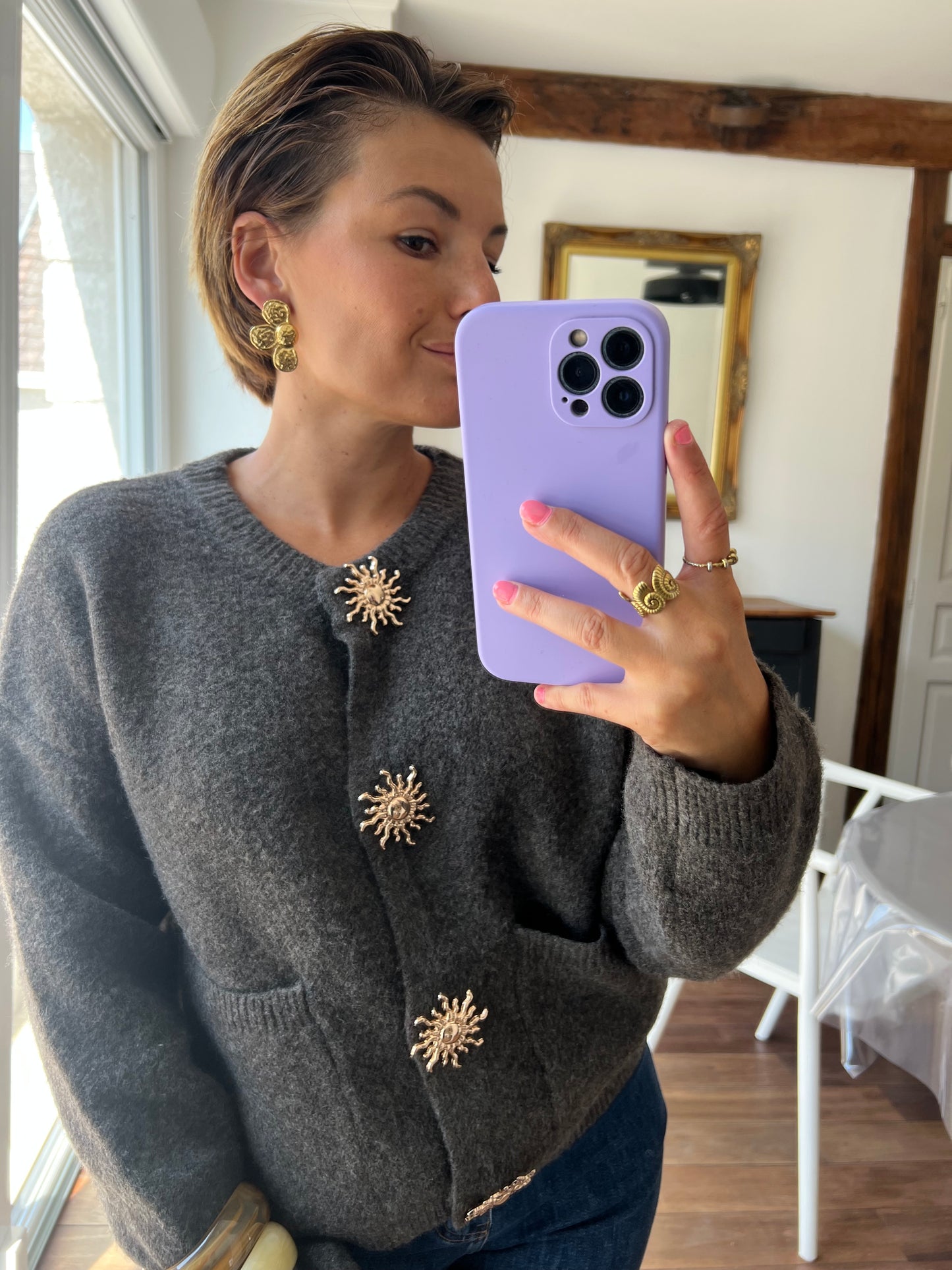 Gilet Carlie marron