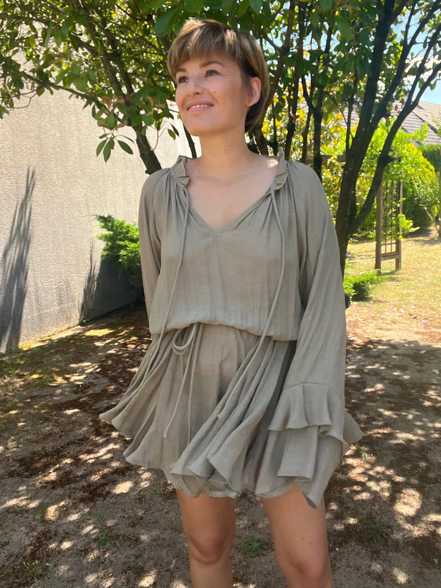Robe Joséphine kaki