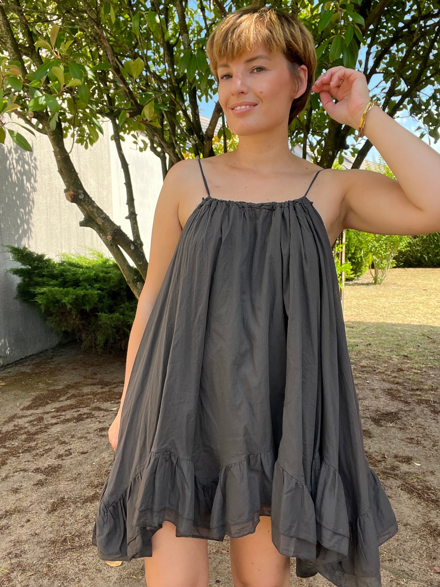 Robe Lyra marron