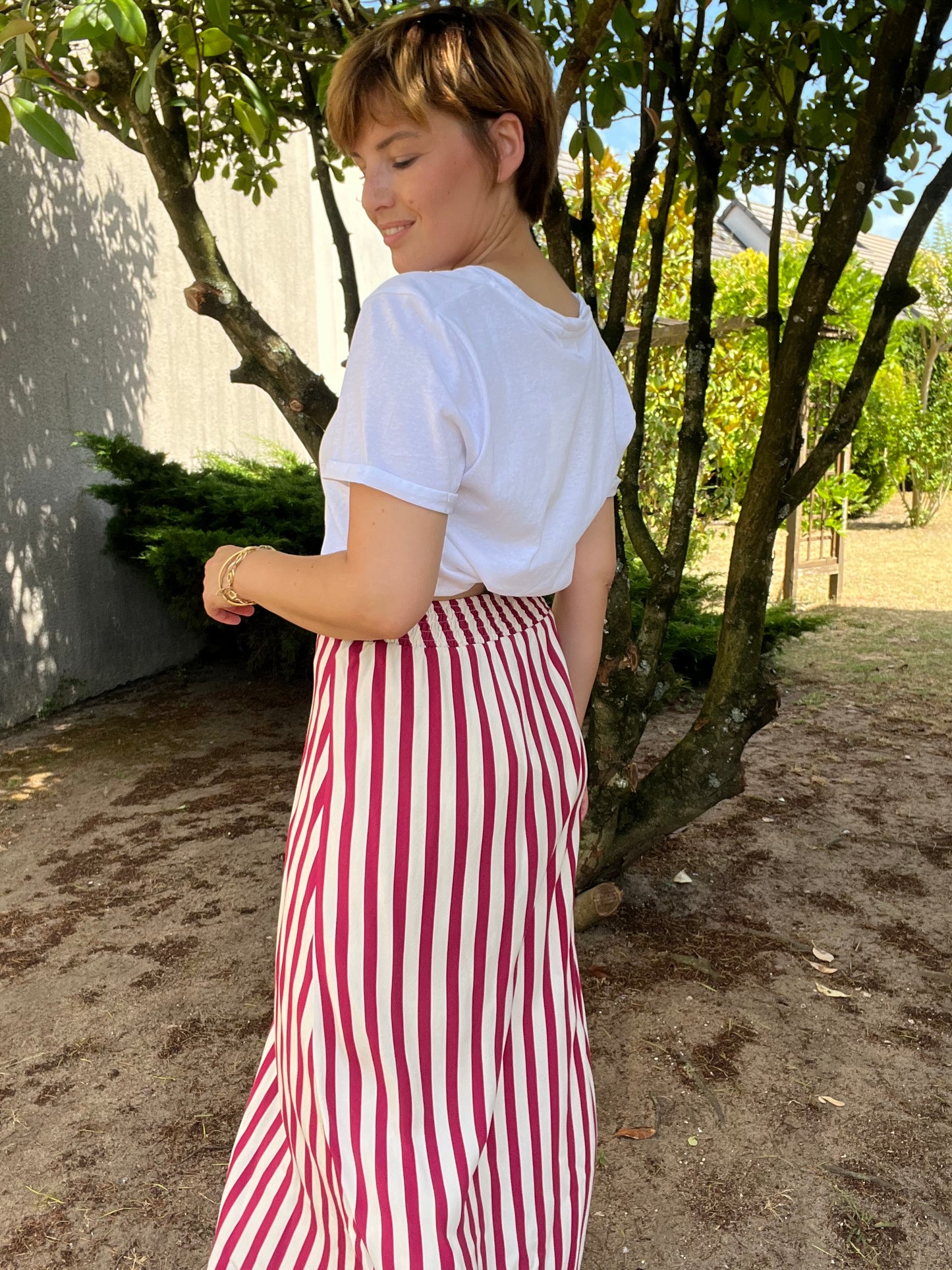 Jupe Soren bordeaux