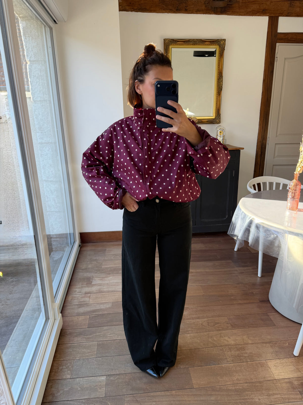 Veste César bordeaux