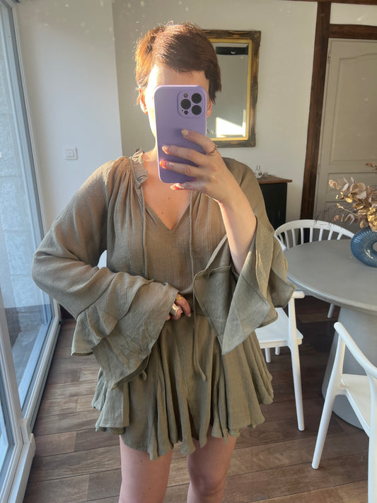 Robe Joséphine kaki
