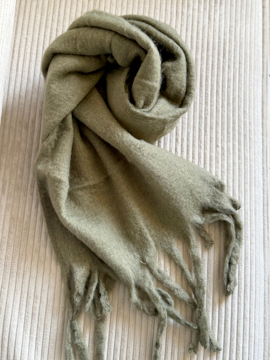 Écharpe kaki Nannette