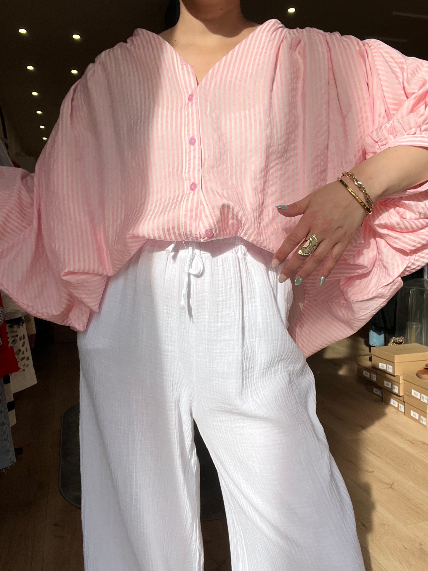 Pantalon Lys blanc