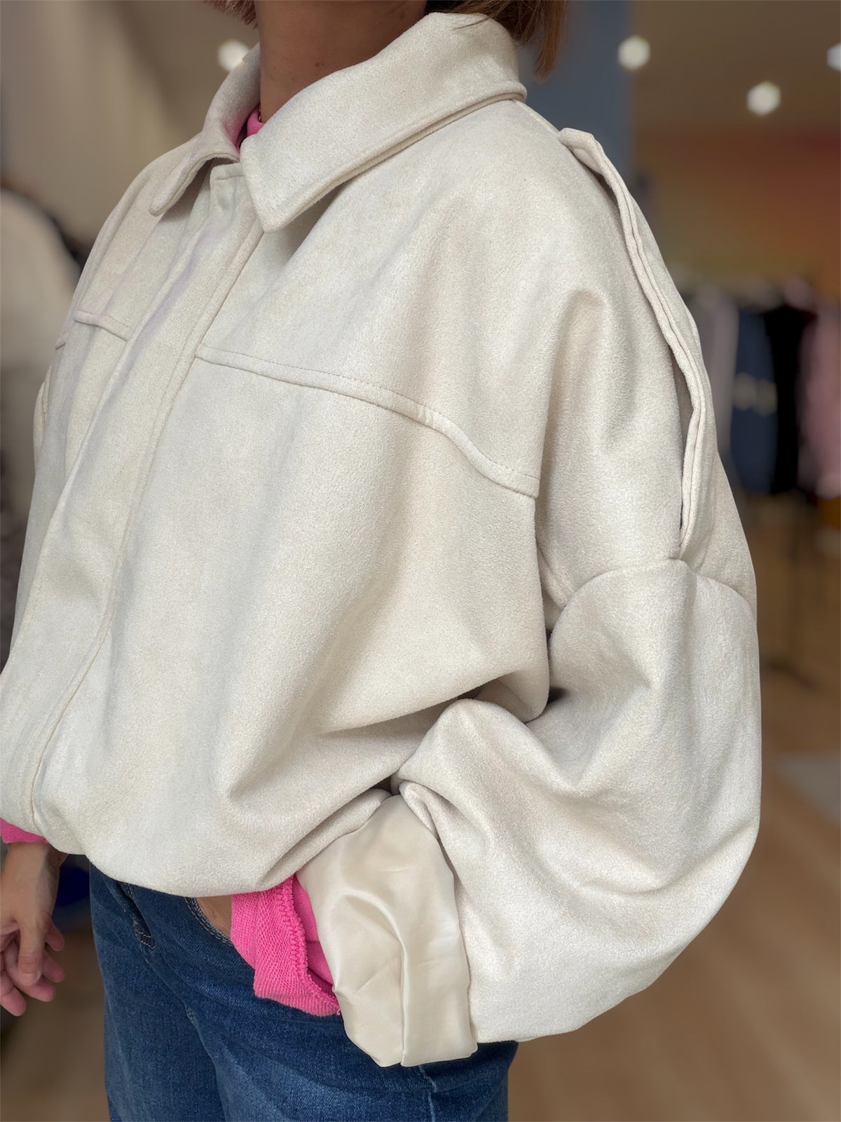 Bomber Brooke beige