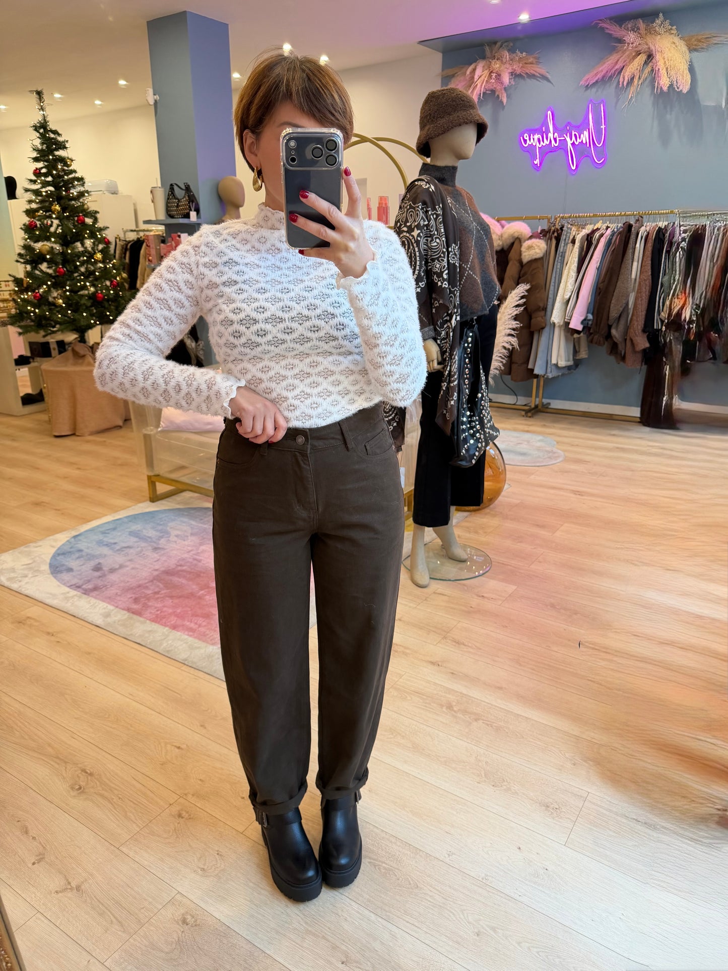 Jeans Bonnette marron