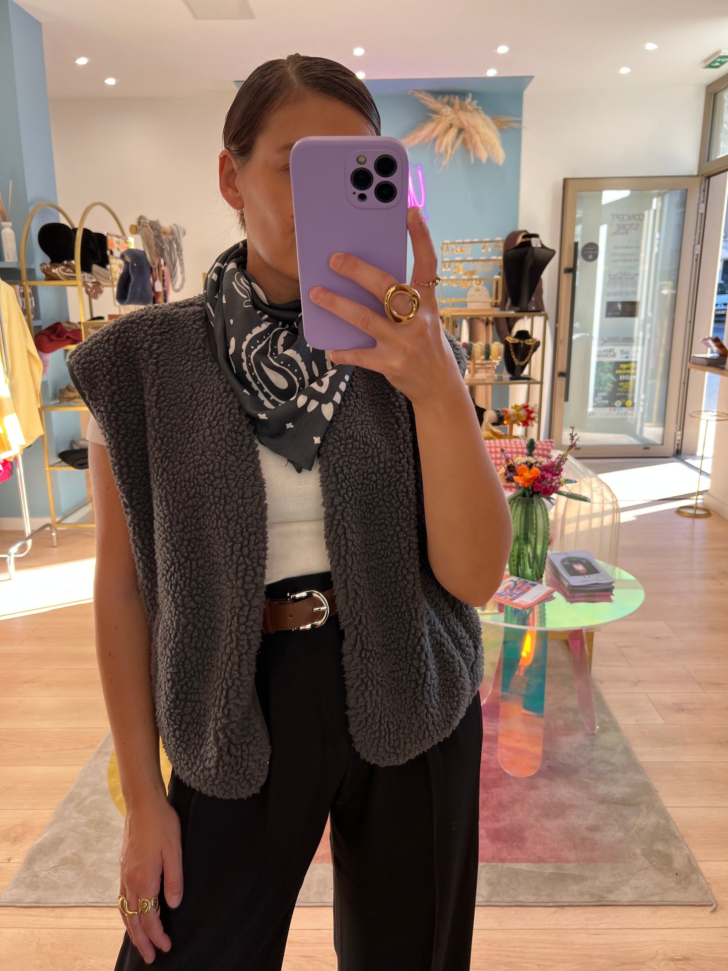 Foulard Judy bleu marine