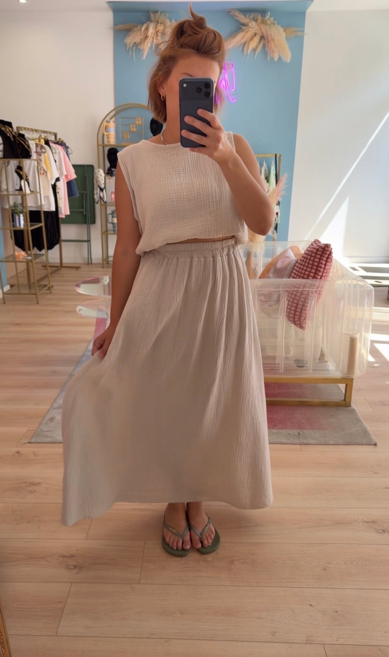 Ensemble Twins Gaze de coton