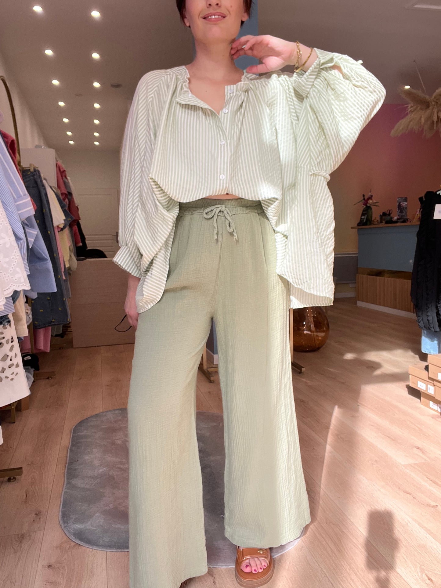 Pantalon Lys kaki