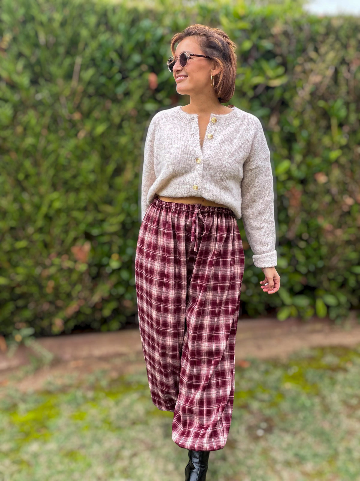 Pantalon Hugo bordeaux
