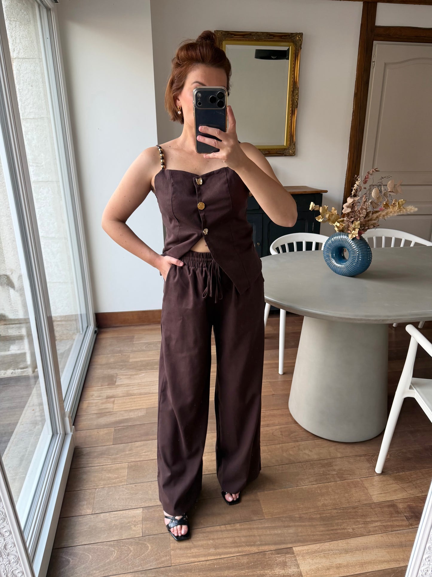 Ensemble  Jamy  marron