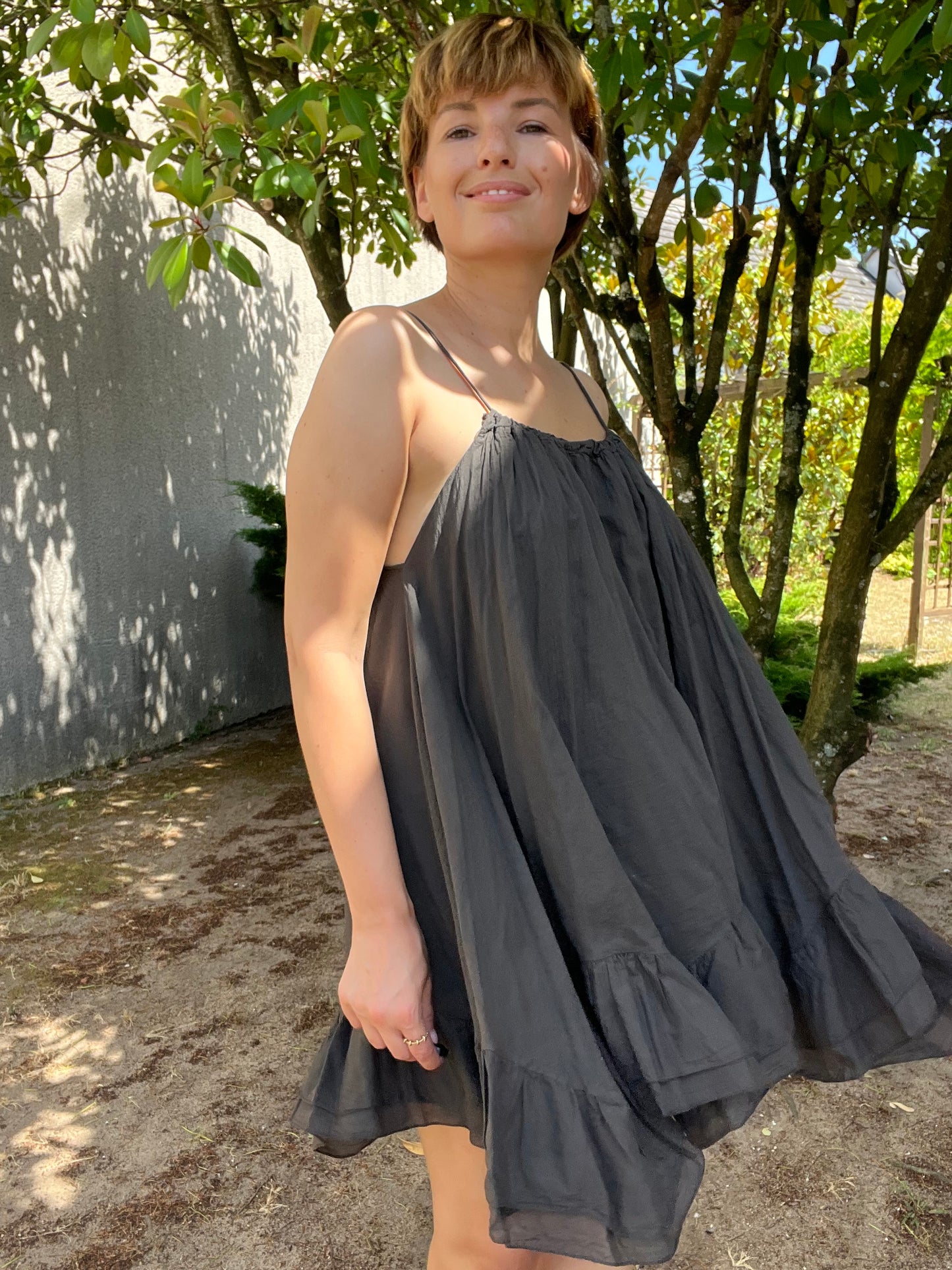 Robe Lyra marron