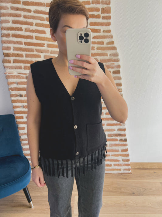 GILET SASHA NOIR