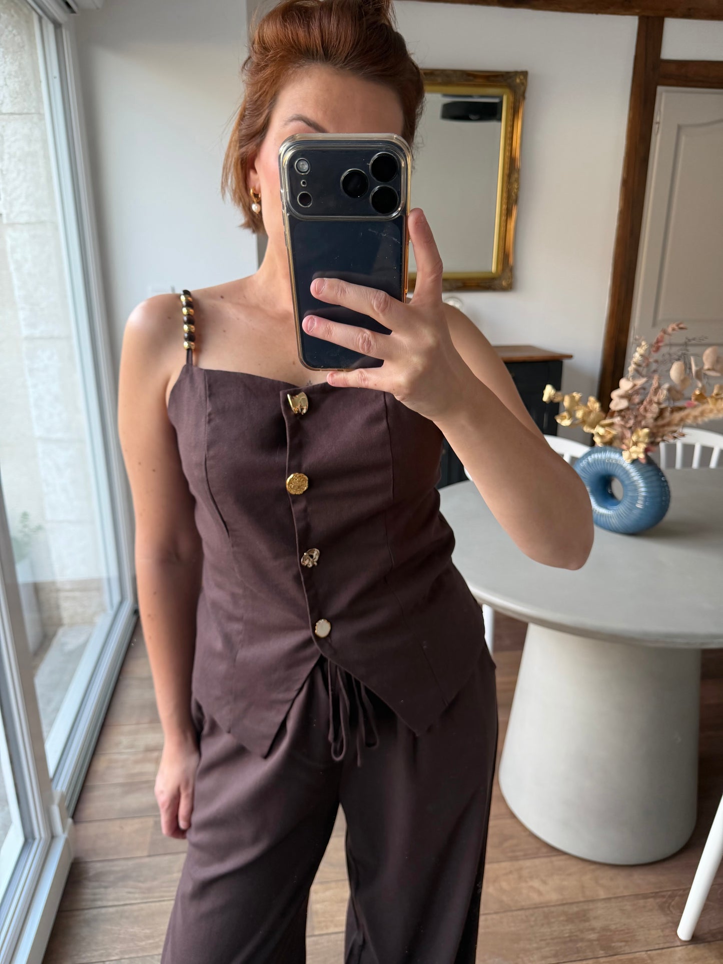 Ensemble  Jamy  marron