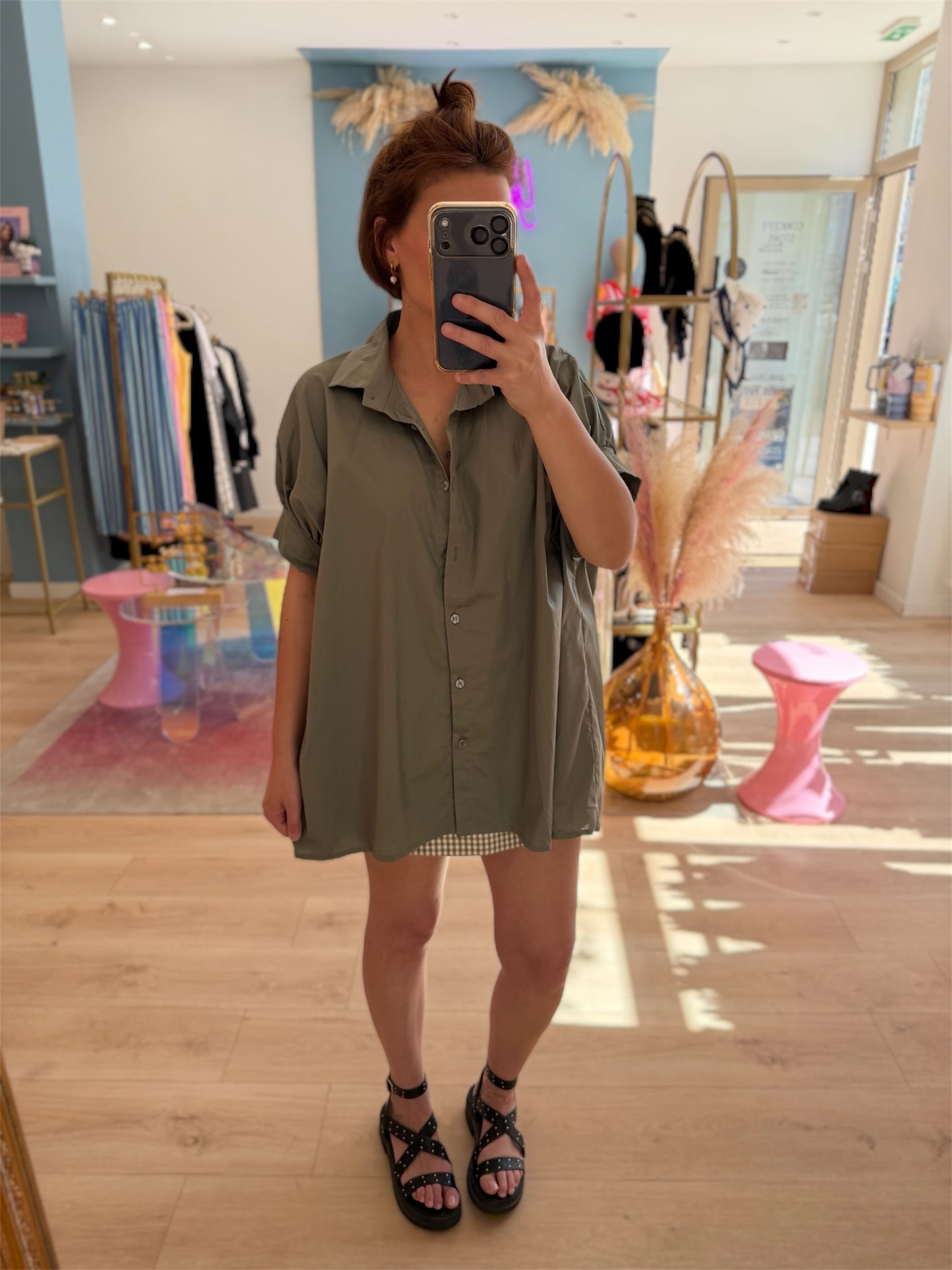 Chemise Laora kaki