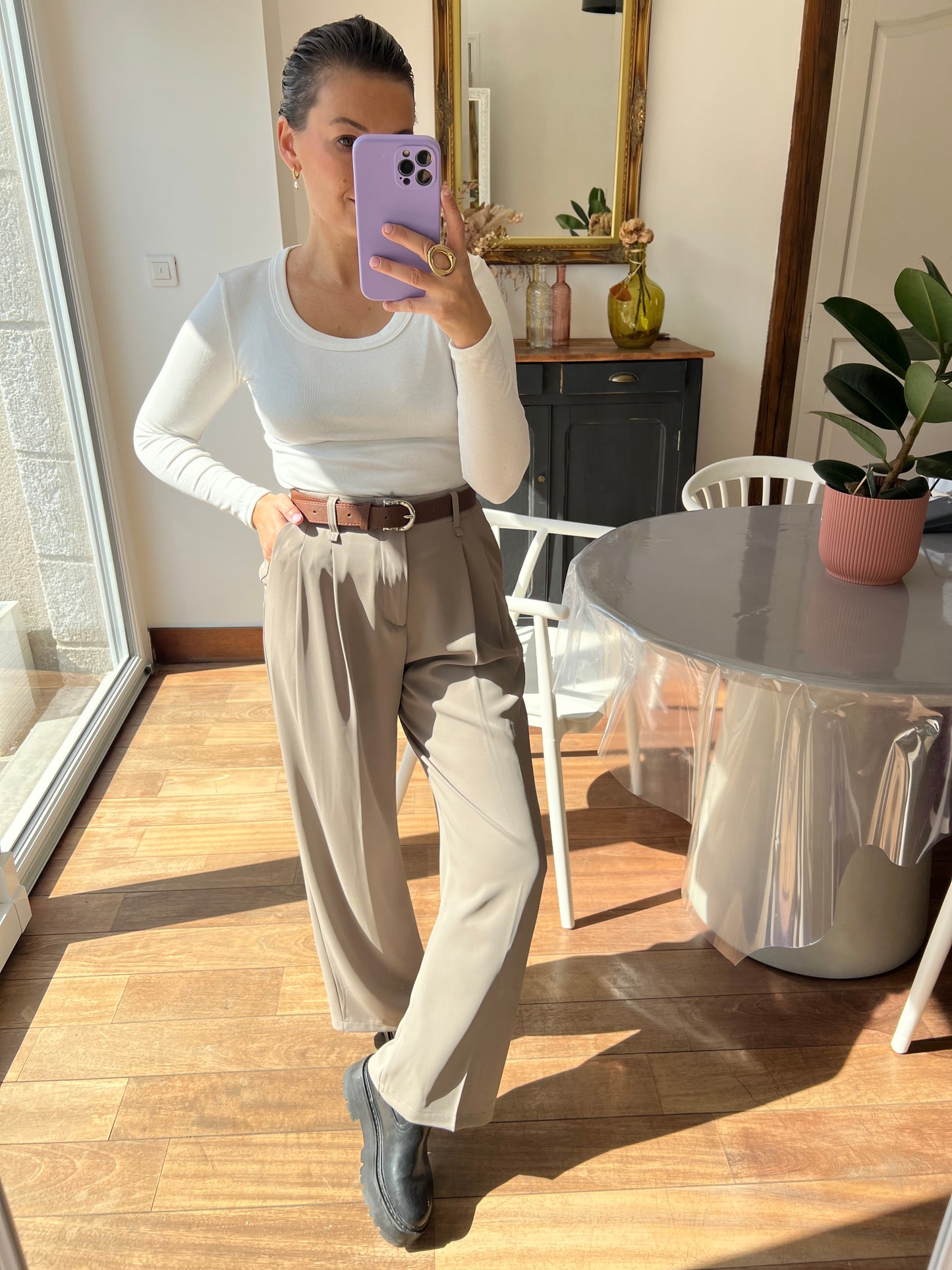 Pantalon Lauriane gris