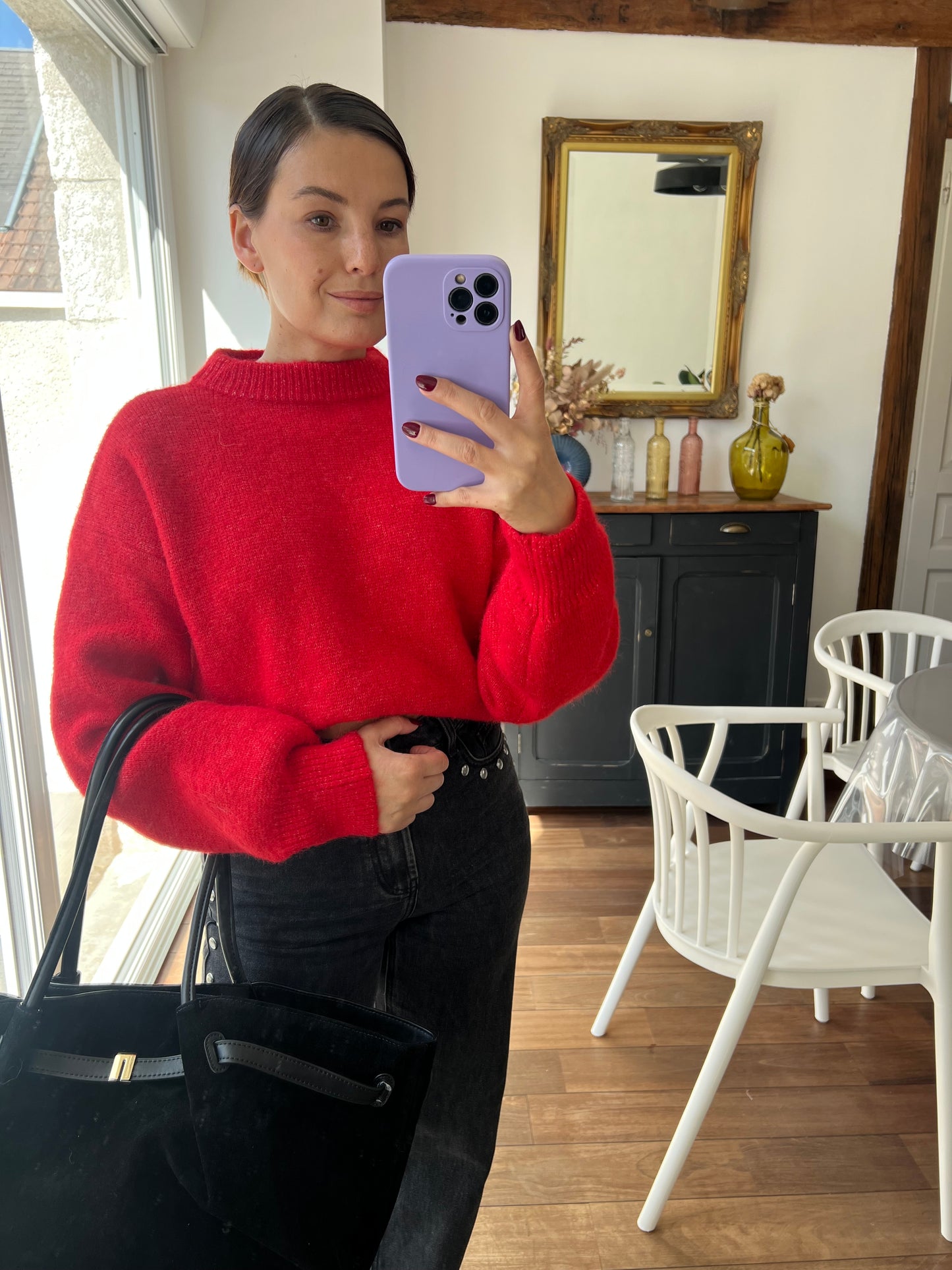 Pull rouge Henriette