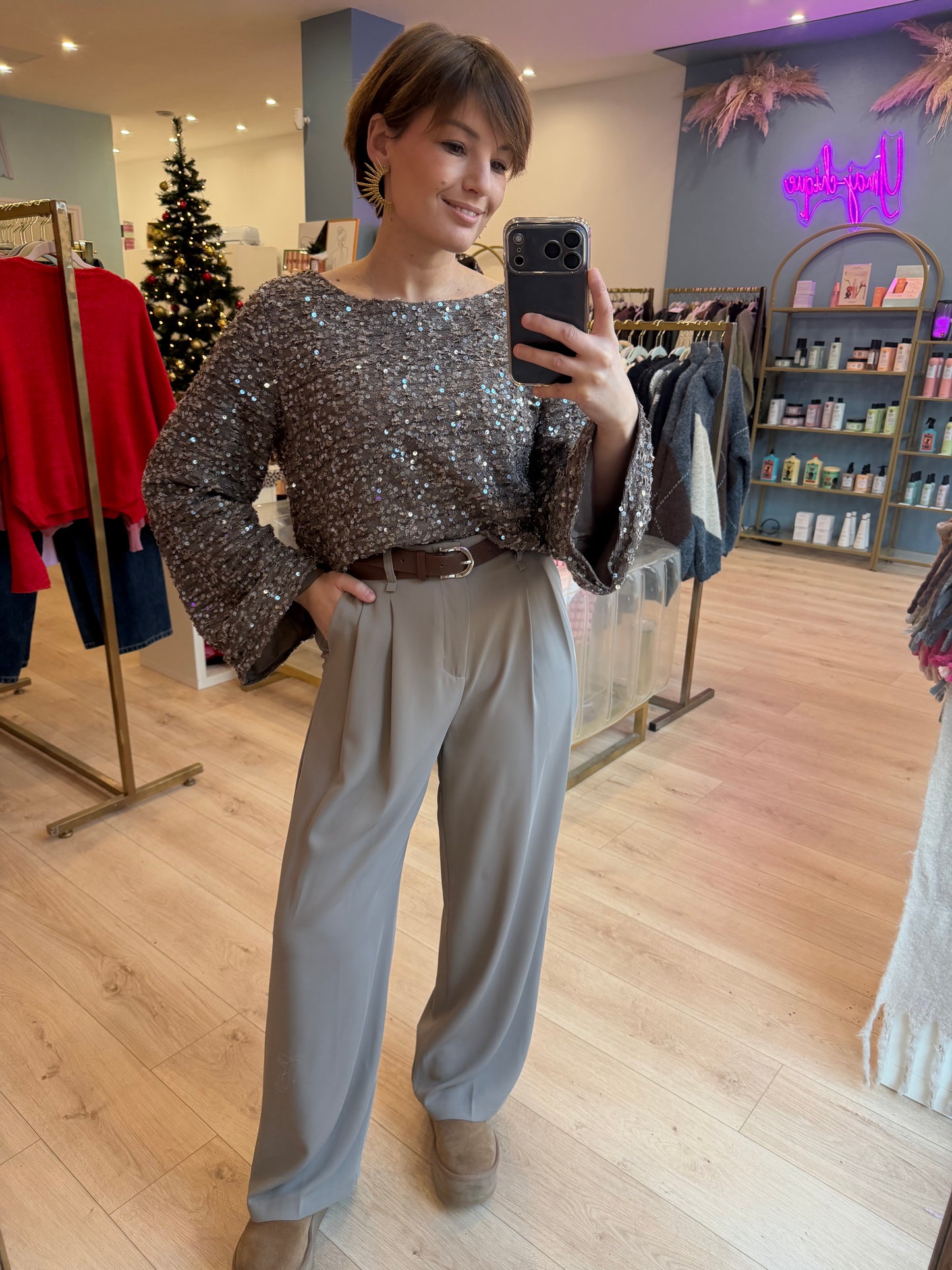 Pantalon Lauriane gris