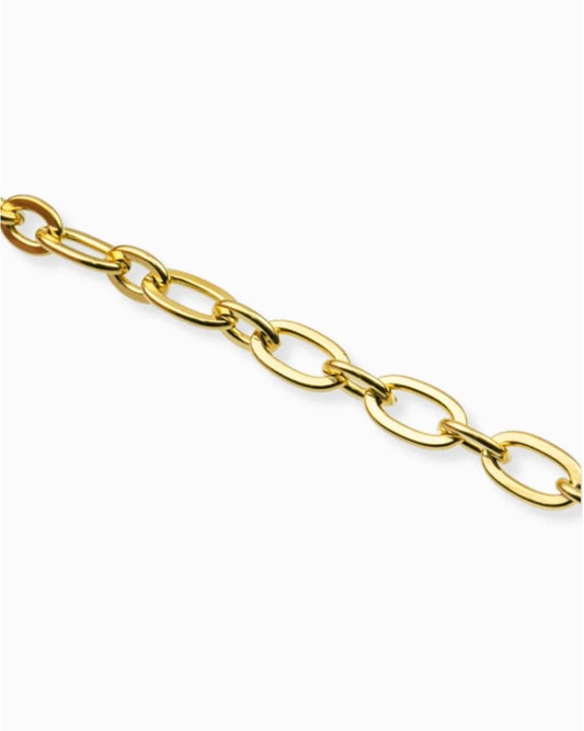 Bracelet trombone 6*3 mm . Longueur 17cm / 5cm