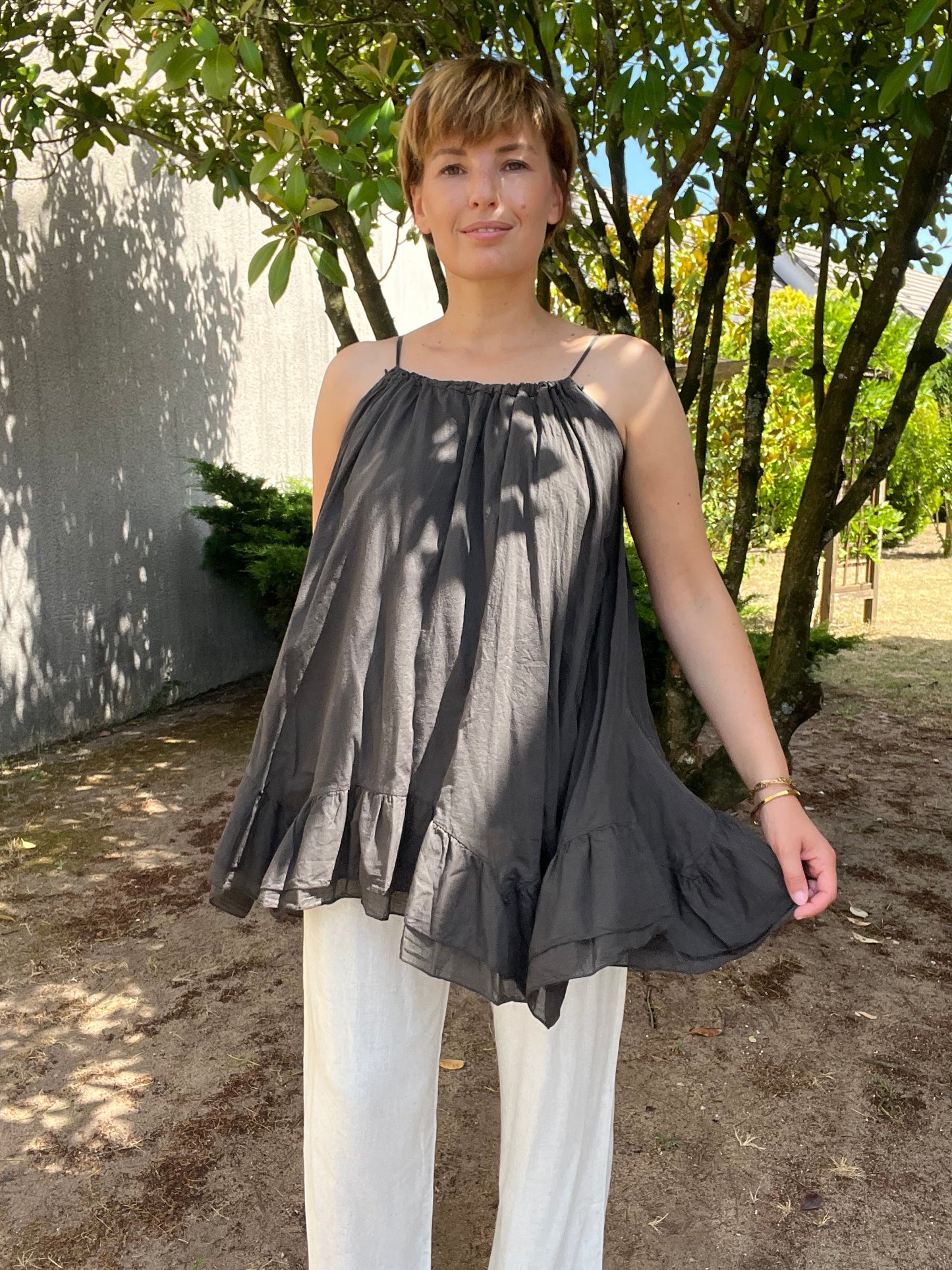 Robe Lyra marron