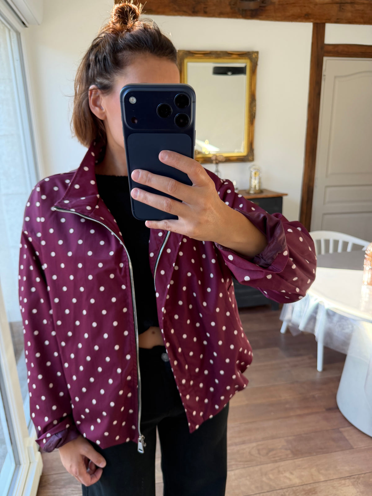 Veste César bordeaux