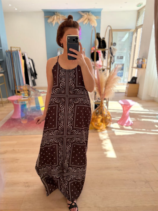 Robe Bandana marron