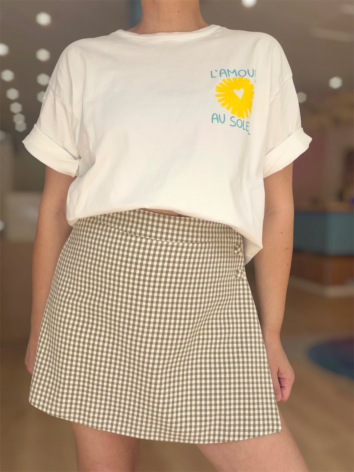 T-Shirt Soleil Blanc