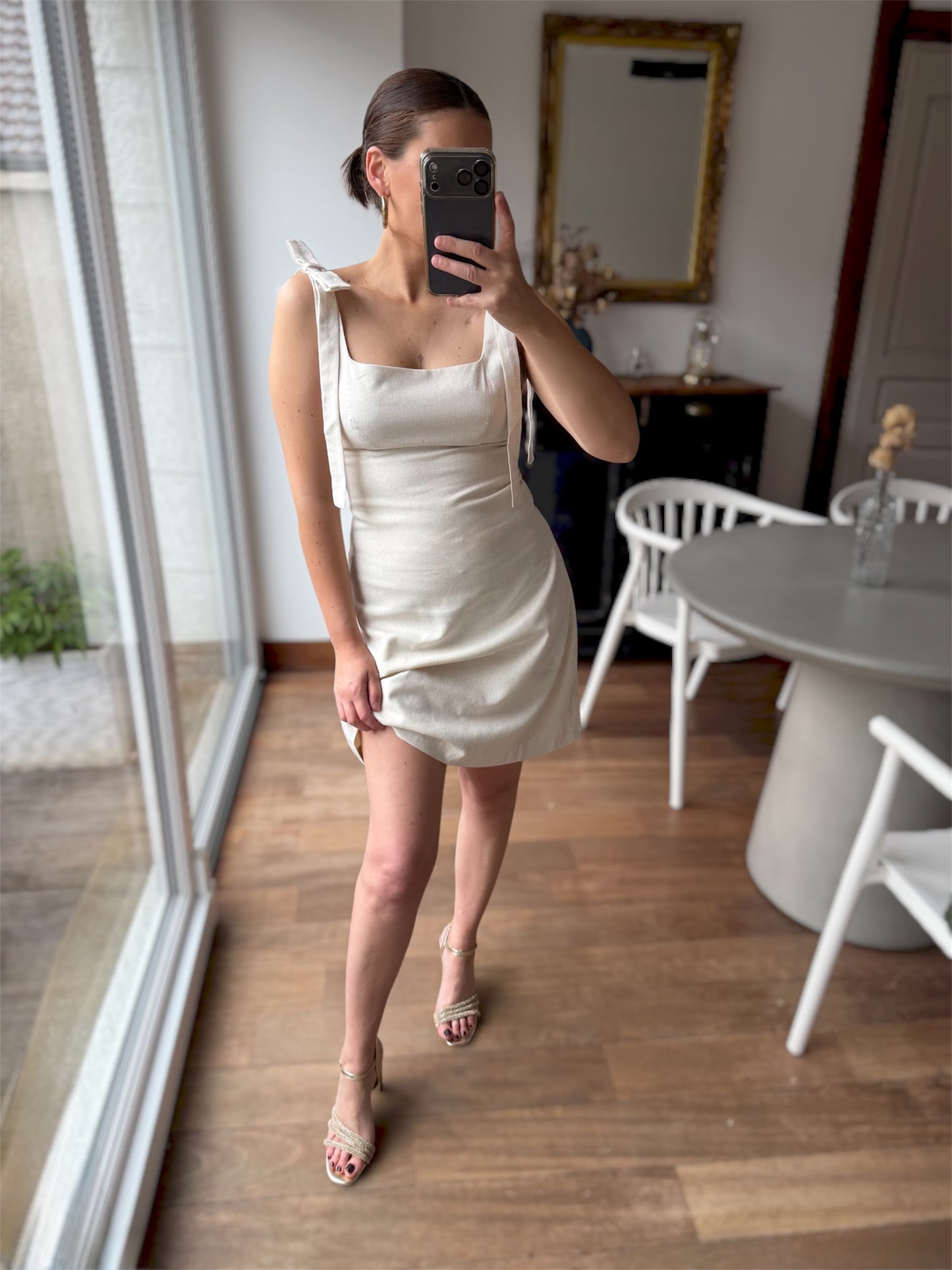 Robe Amélia Beige