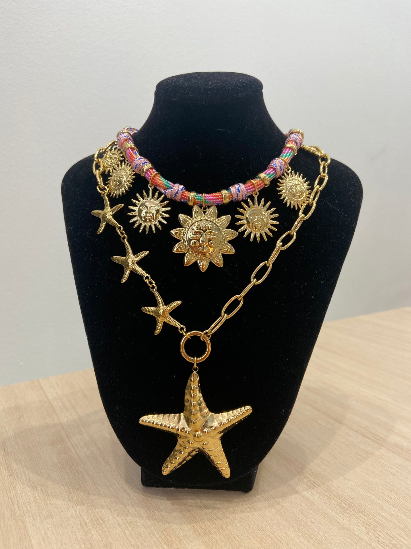 Collier Brilla rose