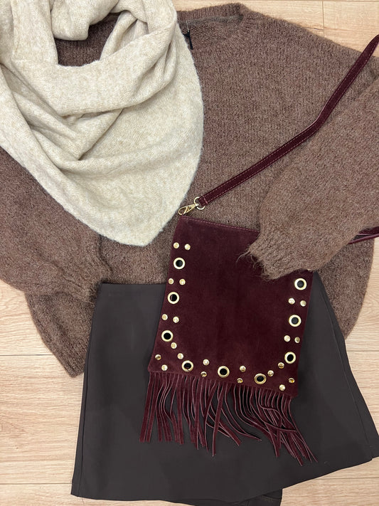 Pull chocolat Elouette