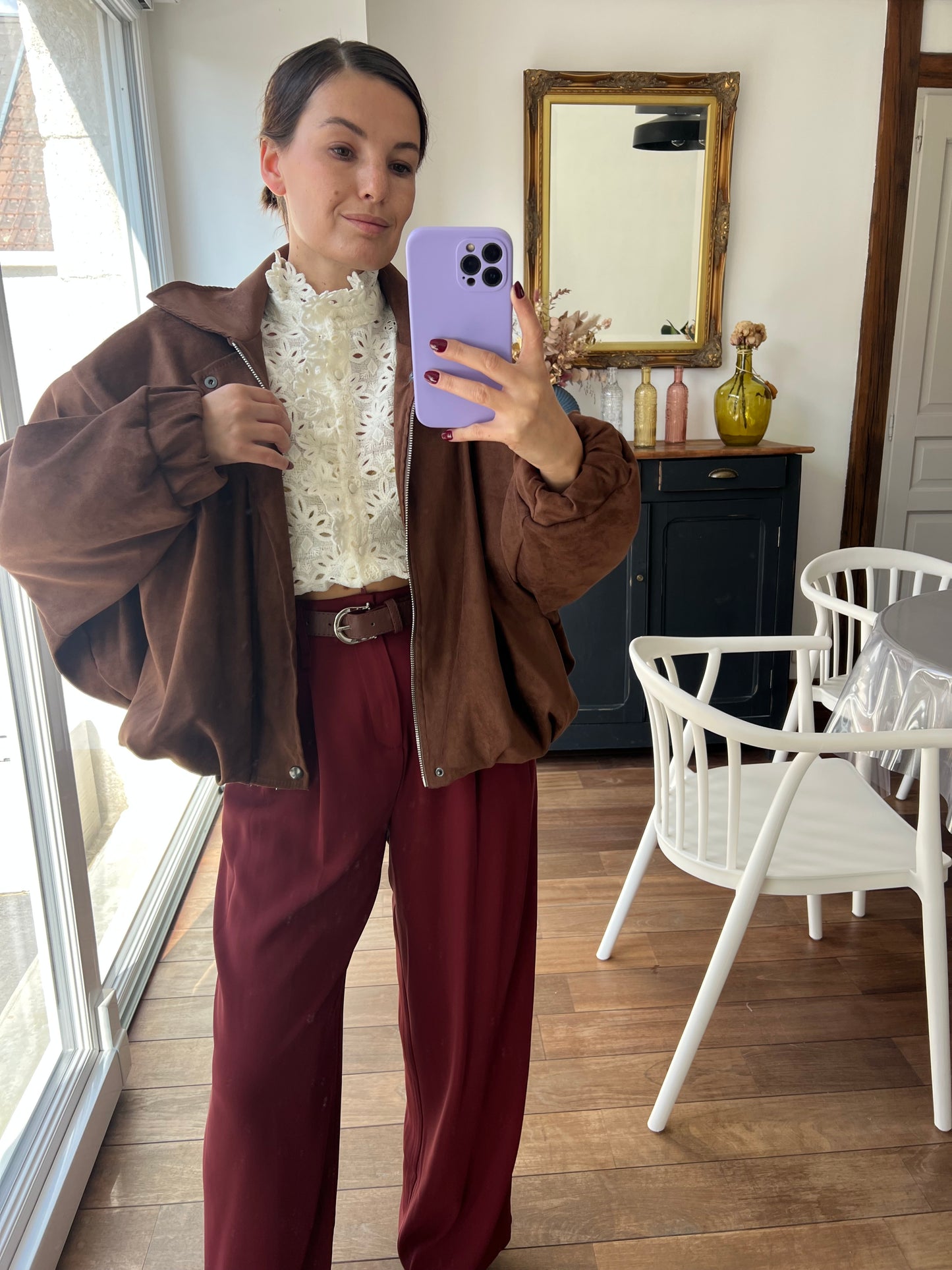 Pantalon Lauriane Bordeaux