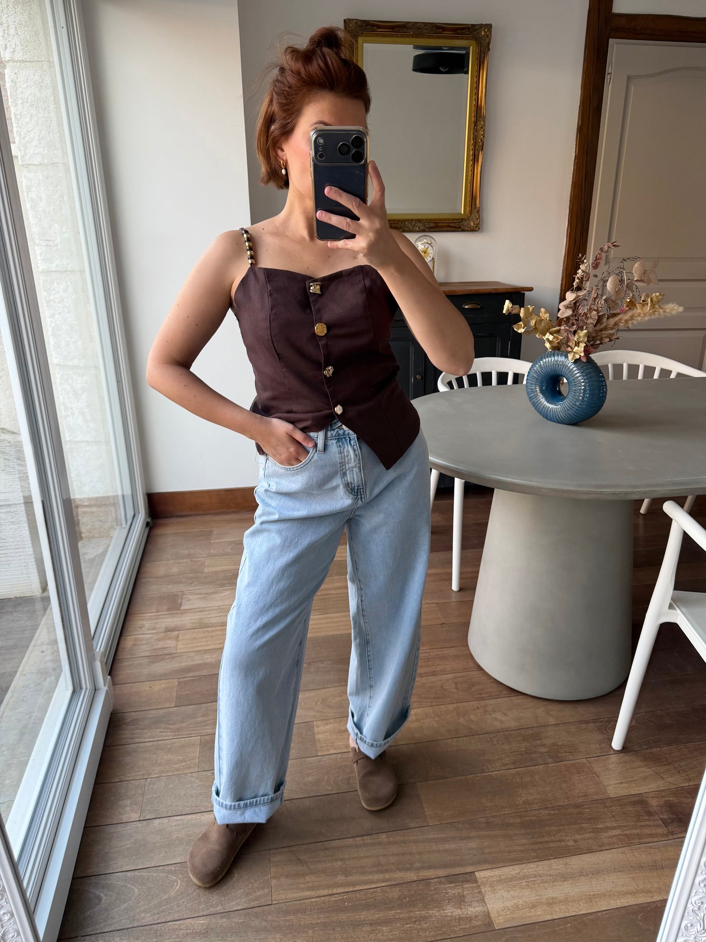 Ensemble  Jamy  marron