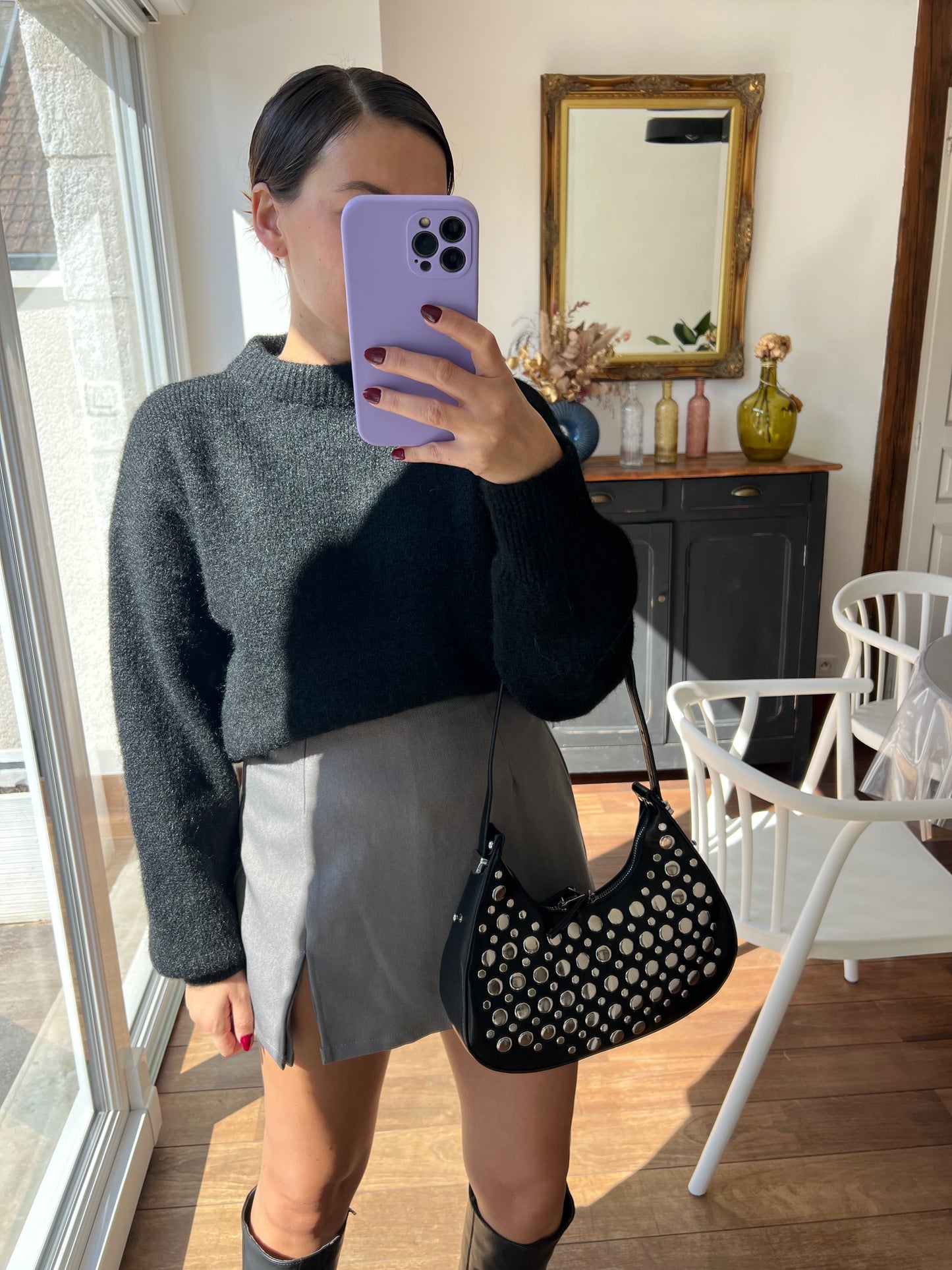 Pull noir Henriette