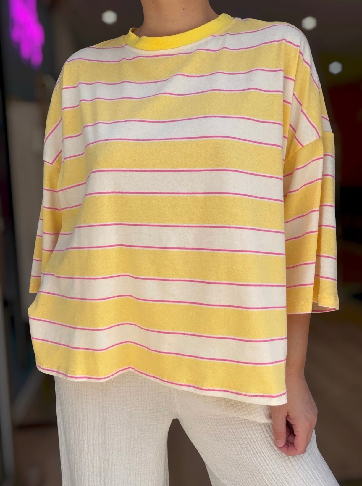 T-shirt Marcella Jaune