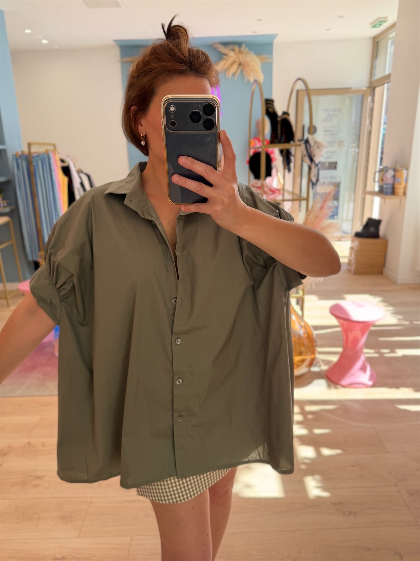 Chemise Laora kaki