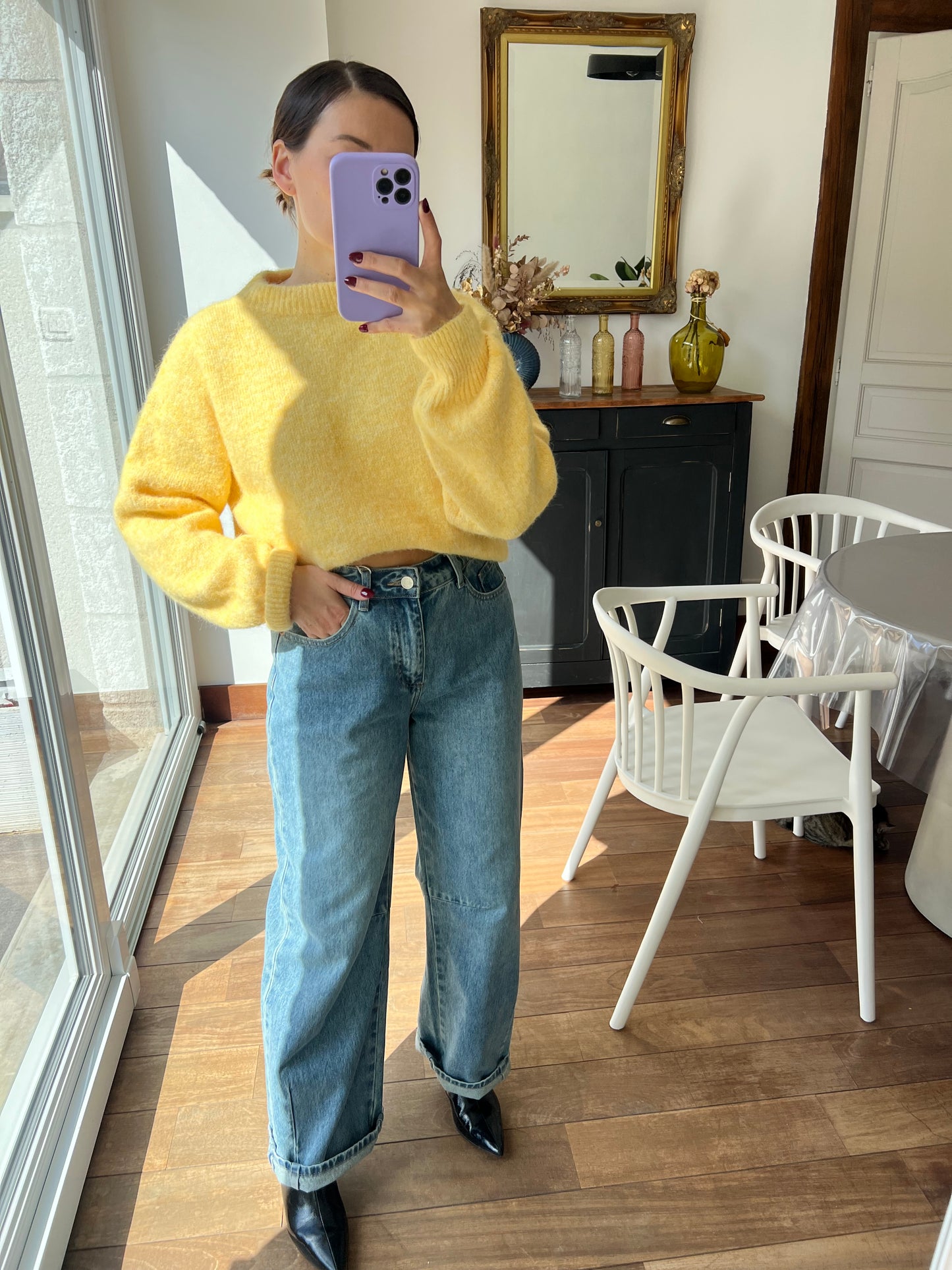 Pull jaune Henriette