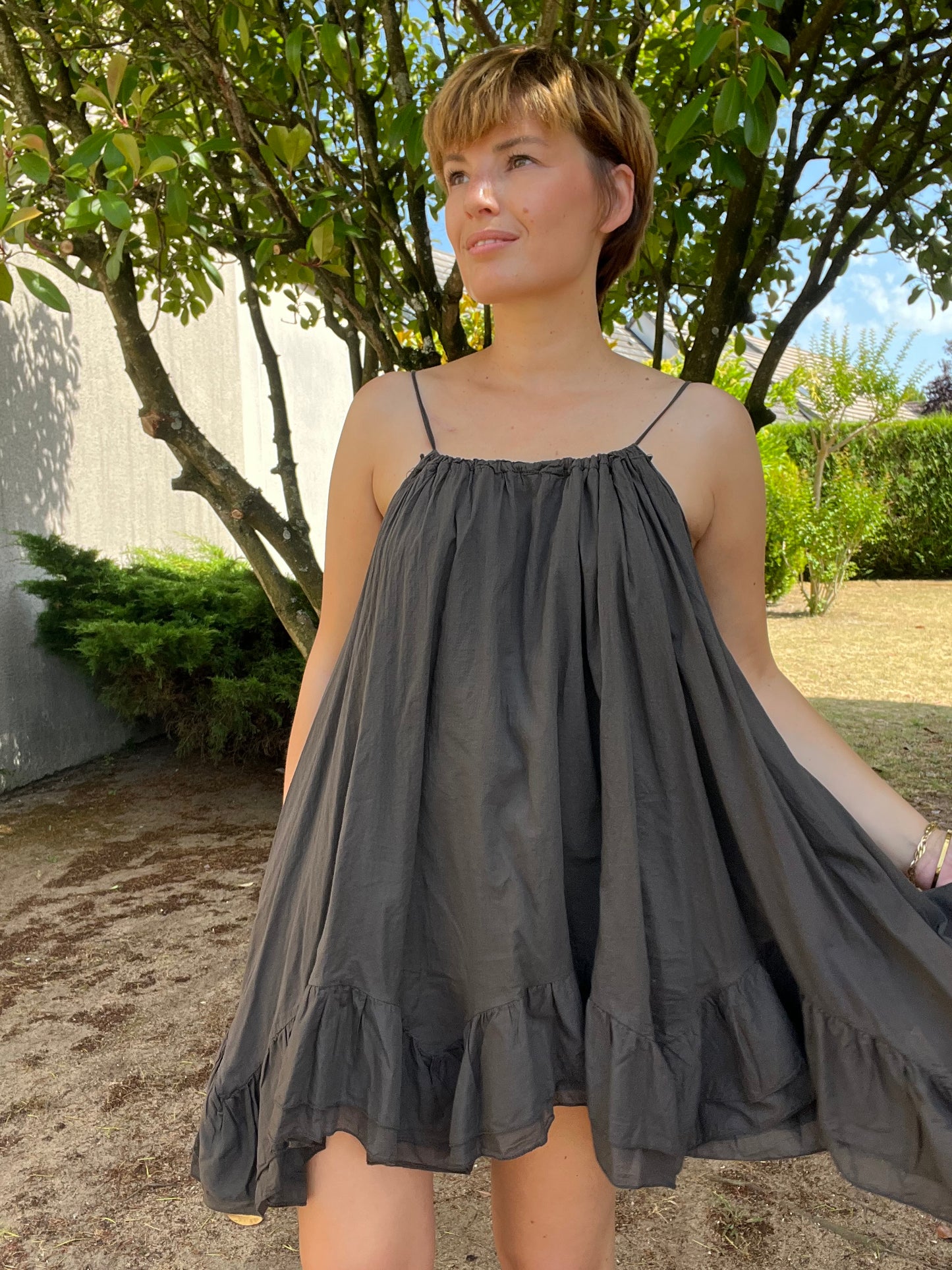 Robe Lyra marron